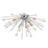 LLHZSY 12-Light 30 1/2" Dandelion Firework Crystal Flush Mount Ceiling Lights Fixture-Chrome - 4 of 4