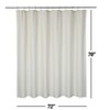 Soft Microfiber Shower Curtain Decorative Embossed Pattern Waterproof Shower Liner for Bathroom - 2 of 4