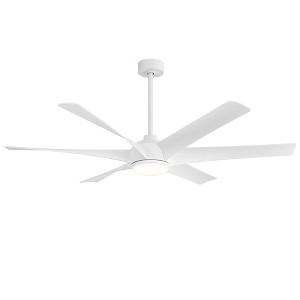 Airsurfer 65-in Windmill Color-Changing Integrated LED  with ABS Blades Ceiling Fan With Light - Remote Included ( 6 -Blade ) - 1 of 4