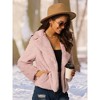 Seta T Women's Fashion Long Sleeve Faux Fur Fluffy Notch Lapel Cropped Jacket - 2 of 4