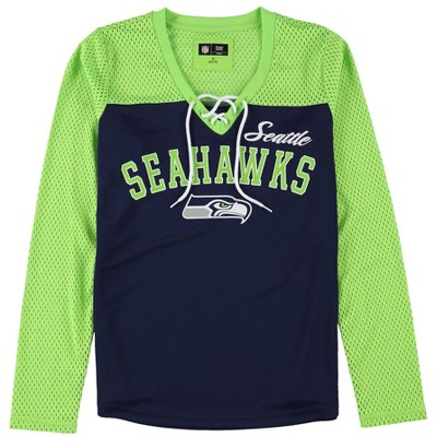 G-III Sports Womens Seattle Seahawks Embellished T-Shirt