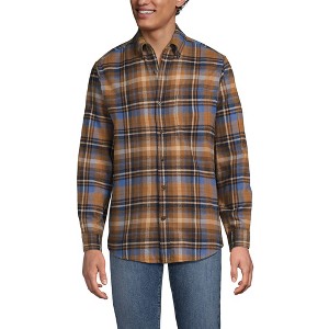 Lands' End Men's Traditional Fit Flagship Flannel Shirt - 1 of 4