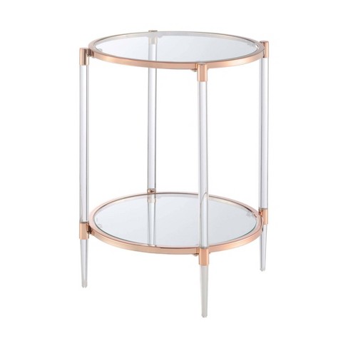 Acrylic and deals gold end table