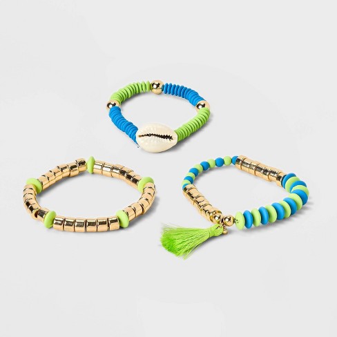 Paperclip Chain Bracelet Set 3pc - A New Day™ Gold : Target