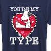 Women's - Peanuts - You're My Type Short Sleeve Graphic T-Shirt - 2 of 4