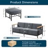 Gymojoy Outdoor Sofa Funiture with Thick Cushion for Garden Yard - 2 of 4