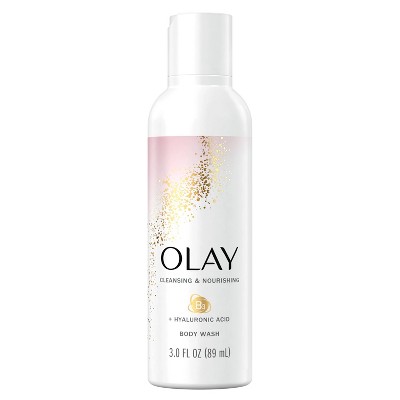 Olay Cleansing & Nourishing Body Wash with Vitamin B3 and Hyaluronic Acid - 3 fl oz - Trial Size