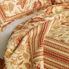 Slickblue Vermicelli Quilted Quilt Set, 8 Floral Design, Full/Queen, Cotton, Machine Washable, 3-Piece - 4 of 4