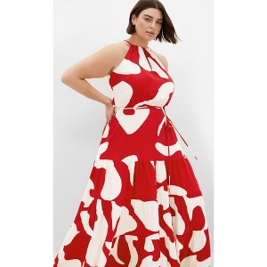 Women's Plus Size Island Getaway Maxi Dress - red | CITY CHIC - 1 of 4