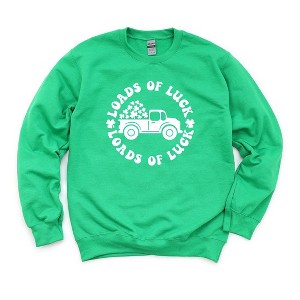 Simply Sage Market Women's Graphic Sweatshirt Loads Of Luck Truck - 1 of 3