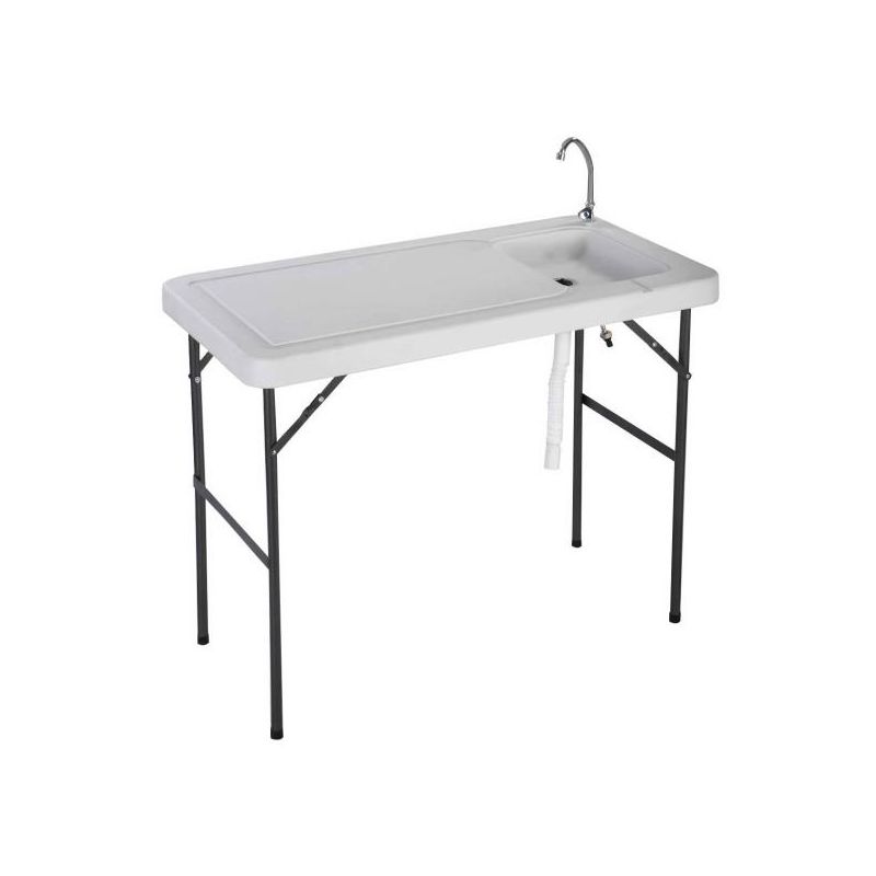 Costway Portable Fish Hunting Cleaning Cutting Table Folding Camping, 1 of 9