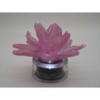 Glass Tabletop Flower Light Pink - Ultimate Innovations: Contemporary Style, Indoor Decorative Sculpture, AAA Battery Optional - 3 of 4