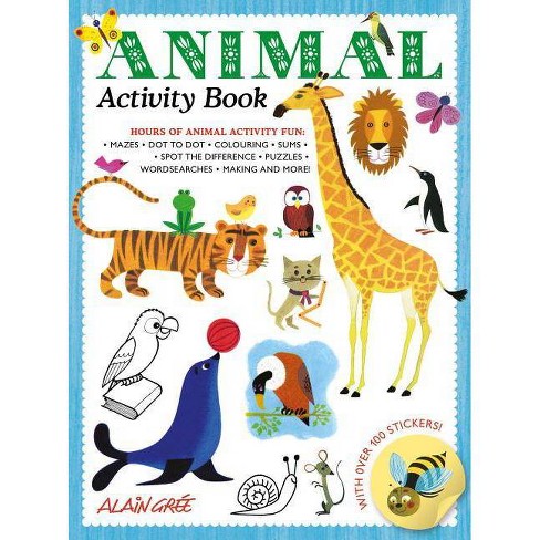 Animal Activity Book Paperback - 