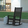 Emma and Oliver Contemporary Rocking Chair, All-Weather HDPE Indoor/Outdoor Rocker - 2 of 4