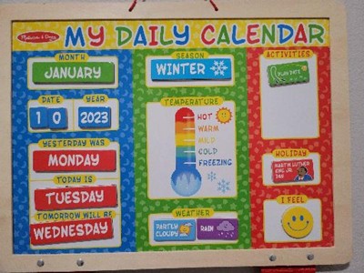 Melissa & Doug My Magnetic Daily Calendar – Mother Earth Baby/Curious Kidz  Toys