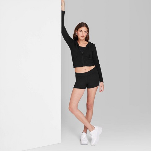 Women's Sweater Shorts - Wild Fable™ Black XXS