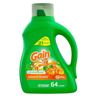 Gain + Aroma Boost Island Fresh Scent HE Compatible Liquid Laundry Detergent