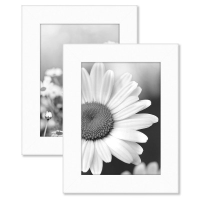 Americanflat Picture Frame with tempered shatter-resistant glass - Available in a variety of Sizes and Colors