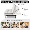 Dyonery 71" Convertible Futon Sofa Bed,Modern Futon Couch,Memory Foam Folding Loveseat Sofa Bed, for Living Room,Office - 2 of 4