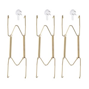 Unique Bargains Stainless Steel Invisible Design Tip Protector Wall Plate Hangers - 1 of 4
