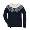 Hope & Henry Women's Organic Long Sleeve Fair Isle Raglan Sweater, Ski Lodge Intarsia, X-Small - 4 of 4