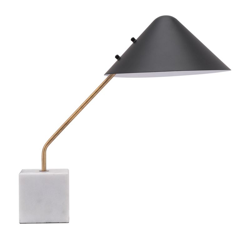 20&#34; Retro Modern Table Lamp (Includes Light Bulb) Black - ZM Home, 4 of 7