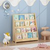 KWPZQEB Kids Bookshelf, 4-Tier Sling Bookshelf for Kids Room with Display Shelves, Ideal Height for Easy Book Access, Deep Sling Book Rack - 4 of 4
