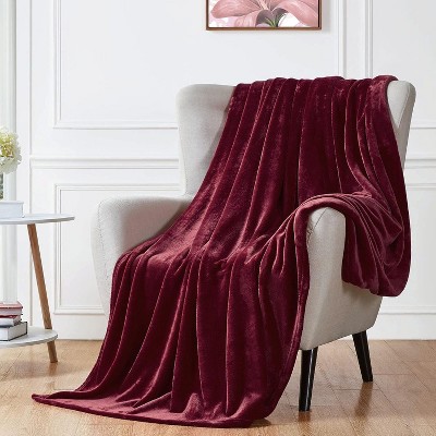Walensee 50x60 Plush Fleece Throw - Ultra Soft Lightweight Blanket for Couch, Bed & All Seasons