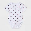 Baby Girls' 2pc Disney Minnie Mouse Americana Short Sleeve Bodysuit and Denim Overalls Dress Set - Blue - 3 of 4
