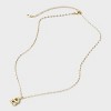 14K Gold Dipped Twisted Bubble Initial Necklace - A New Day™ Gold - 3 of 4