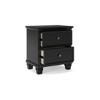 Signature Design by Ashley Lanolee Classic 2 Drawer Nightstand for Bedroom, Black - image 3 of 4