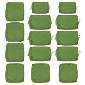 Tramull 26.6 in 6-Seaters Wicker Rattan Sectional Sofa,14Pack Cushion Slipcovers Set Seat and Back - 1 of 4