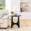 VYNXARIA 25" Round End Table, Wooden Side Table,Night Stand for Living Room ,Reception Room - 2 of 4