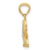 Black Bow Jewelry 14k Yellow Gold and White Rhodium Starfish Pendant, 12mm or 19mm - 2 of 4