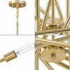 Progress Lighting Astra 8-Light Chandelier, Satin Brass, Steel, Modern, No Shade - 2 of 4