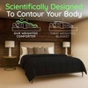 King Size Weighted Comforter, 30 Lbs, 3X Fluffier, Soft Plush, Fits California King, Black - 4 of 4