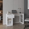 NicBex Home Office Desk 47.3" W Modern Writing Desk with 1 Storage Drawer, 2 Open Shelves and Wooden Frame for Office, Study, Living Room - 2 of 4