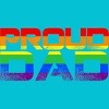 Adult Design By Humans LGBTQ+ Proud Dad Father's Day By KangThien T-Shirt - 2 of 2
