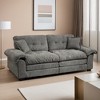 Leovsnove 84" Chenille Comfy Deep Seat Loveseat,2-Seater Cloud Sofa,Modern Cozy Recliner Couch with 2 Throw Pillows - 2 of 4