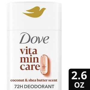 Dove Beauty VitaminCare+ Aluminum Free Deodorant Stick with Niacinamide - Coconut & Shea - 2.6oz - 1 of 4