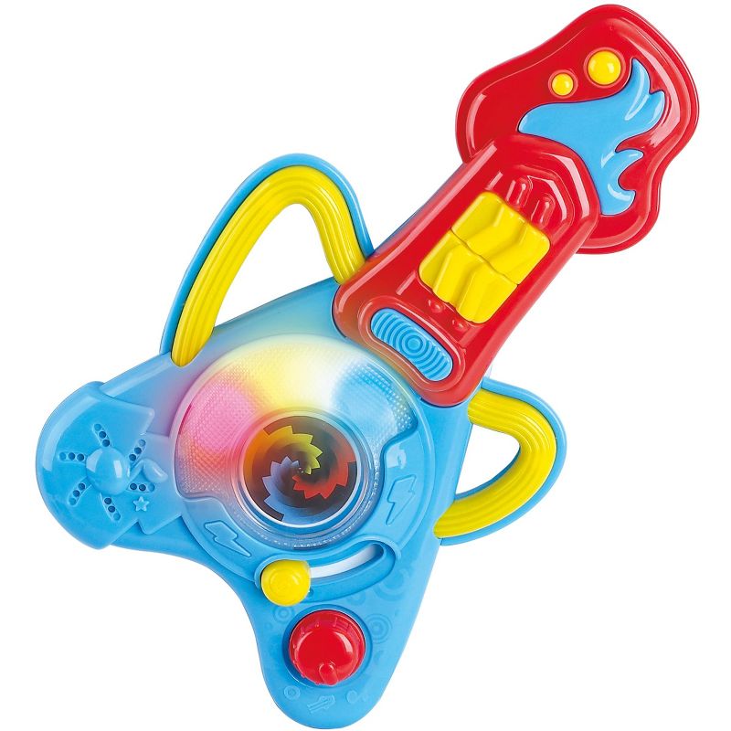 Kidoozie Rock N Glow Musical Guitar, Handheld Toy Instrument with Lights and Sounds for Toddlers 12M+, 1 of 8