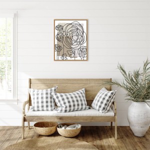 Amanti Art Drawn Flowers II by Alonzo Saunders Framed Wall Art Print - 1 of 4