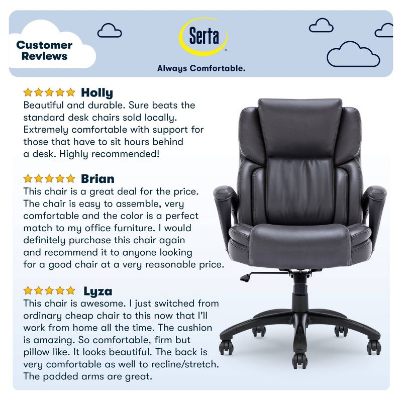 Works Executive Office Chair - Serta, 3 of 22