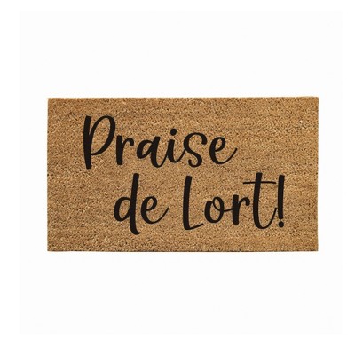 28" x 16" Nature Coir Mat, Praise de Lort