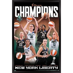 Trends International WNBA New York Liberty - 2024 WNBA Finals Champions Framed Wall Poster Prints - 1 of 4