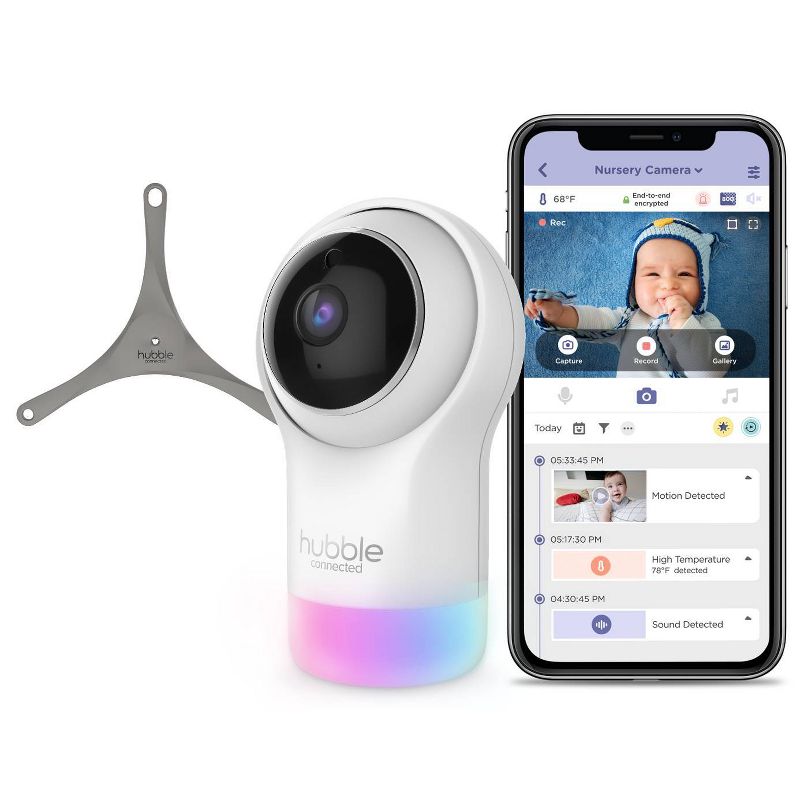 Hubble Connected Nursery Pal Glow Deluxe Baby Monitor, 1 of 15