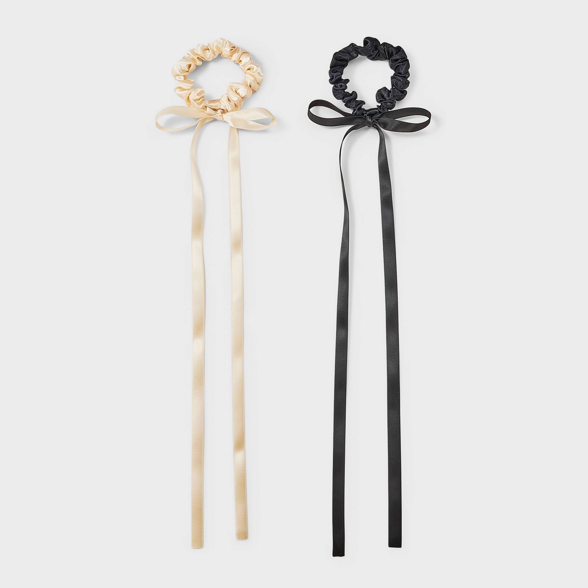 Twister Bow with Tails 2 Pack - A New Day™ Ivory