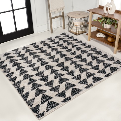 Para Hand Woven Chunky Jute With Fringe Area Rug - Jonathan Y : Target