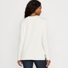 Lands' End Women's Faux Cashmere Long Sleeve Cozy Pajama Top - 2 of 4