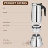 GOTGELIF Classic Stainless Steel Moka Pot Coffee Maker For Coffee Lovers - 4 of 4
